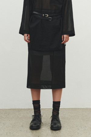 [RE;CODE 여성] Layered Lining Sheer Skirt