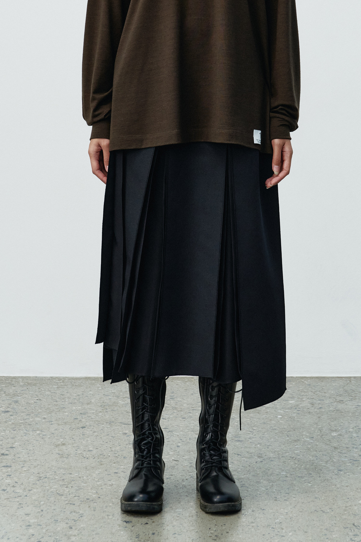 Re;code（リコード）　Unbalanced Pleated Skirt Re;code（リコード） Unbalanced Pleated Skirt