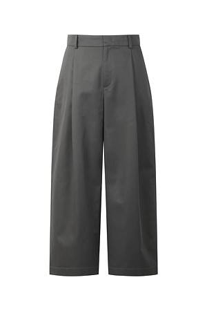 [RE;CODE] Raw-Edged Pants_GREY-a