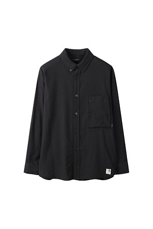 [RE;CODE 남성] Deconstructed Pocket Shirt_BLACK-a