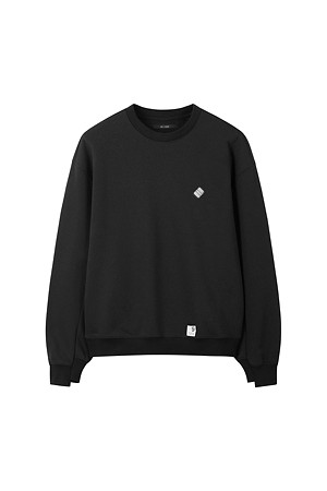 [RE;CODE 남성] Raw-Edged Sweatshirt_BLACK-a
