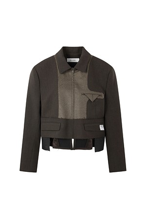 [RE;CODE 여성] Inside-Out Crop Jacket_BROWN-a