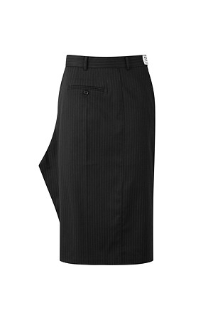 [RE;CODE 여성] Stripe Structural Side-Drape Skirt_BLACK-a