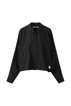 [RE;CODE 여성] Upside Down Trucker Shirt_BLACK-a