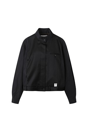 [RE;CODE 여성] Back Trouser Detail Harrington Jacket_BLACK-a