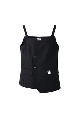 [RE;CODE 여성] Jacket Mix Sleeveless Vest_NAVY-a