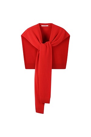 [RE;CODE 여성] Wrap-Around Sweater Scarf_RED-a