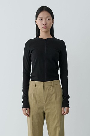 [RE;CODE 여성] Split Center Asymmetric Tee