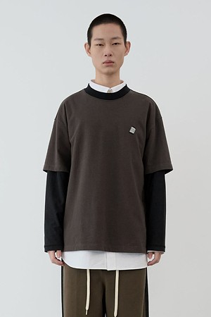 [RE;CODE 남성] Layered Reversible Long-Sleeve Tee