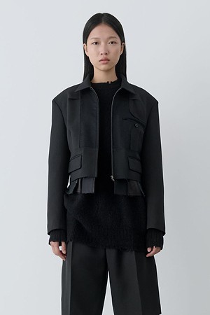 [RE;CODE 여성] Inside-Out Crop Jacket