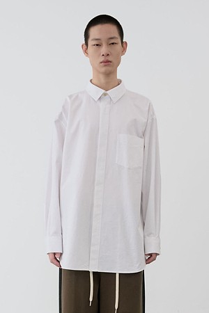 [RE;CODE 남성] Upside-Down Stripe-Mixed Shirt