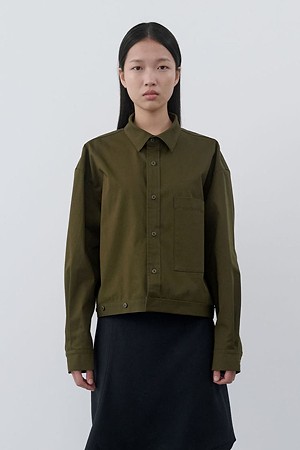 [RE;CODE 여성] Upside Down Trucker Shirt