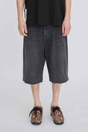 [RE;CODE 남성] Denim Shorts_BLACK-a