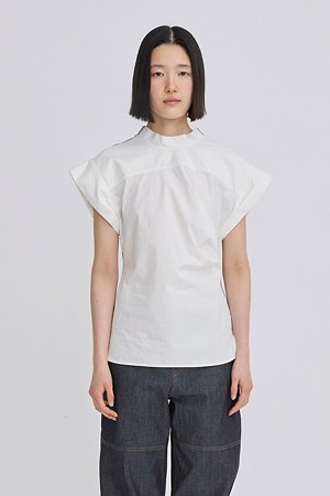 [RE;CODE 여성] Backward Jersey Top_WHITE-a