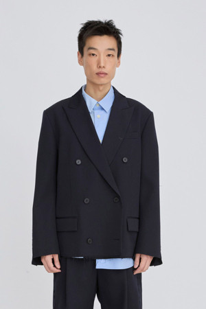 [RE;CODE 남성] Double-Breasted Puzzle Jacket_NAVY-a