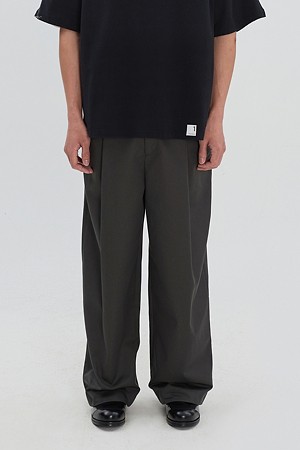[RE;CODE] Raw-Edged Pants_GREY-a