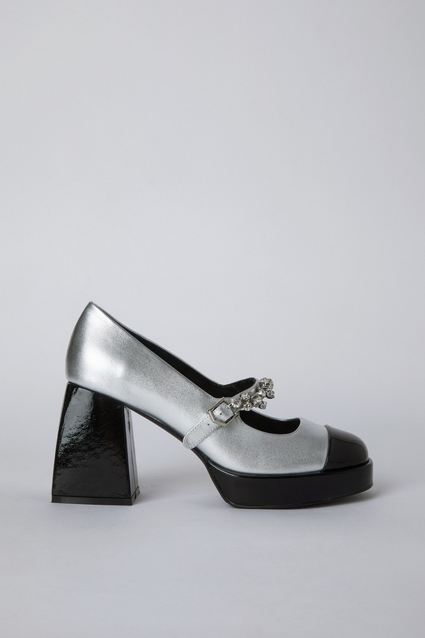 SUECOMMA BONNIE - 펌프스 - Chain mary jane pumps(silver)