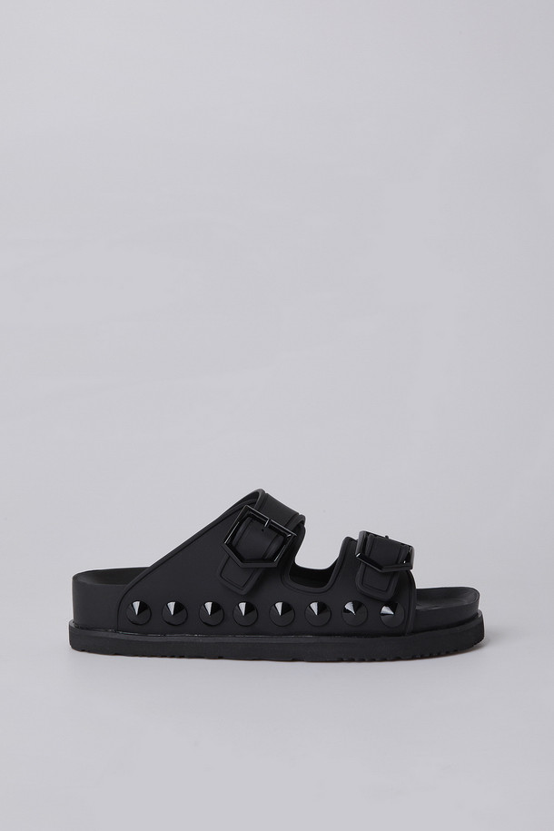 SUECOMMA BONNIE - 샌들/뮬 - [셀럽착용]Spike J sandal(black)