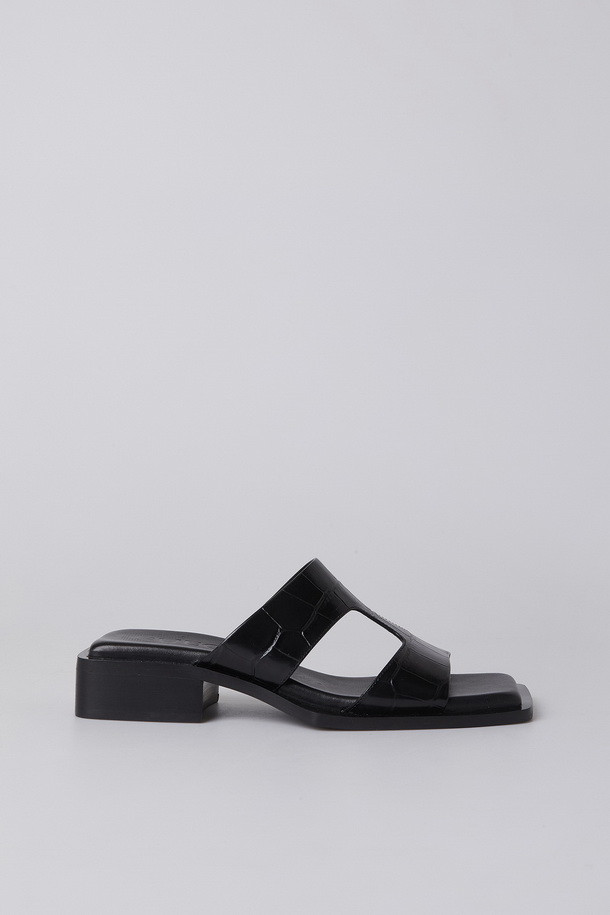 SUECOMMA BONNIE - 샌들/뮬 - Square toe sandal(black)