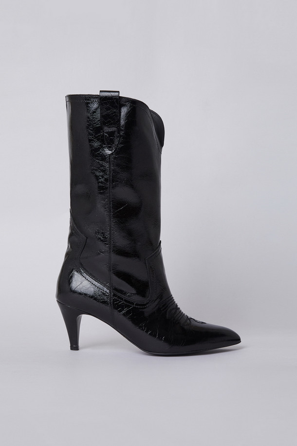 SUECOMMA BONNIE - 부츠/워커 - Western heel boots(black)