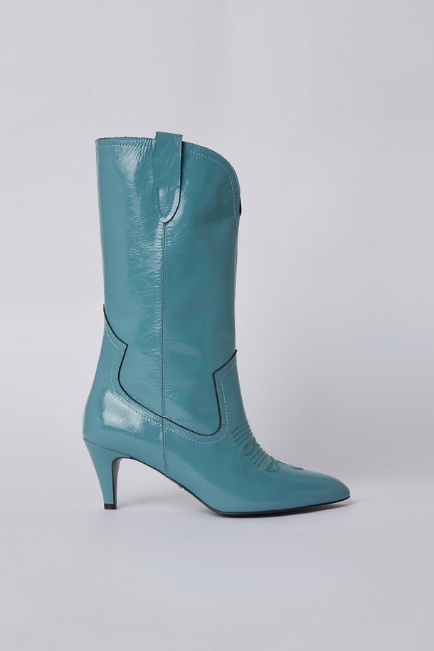 SUECOMMA BONNIE - 부츠/워커 - Western heel boots(mint)