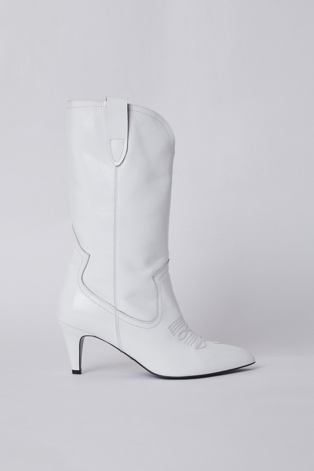 SUECOMMA BONNIE - 부츠/워커 - Western heel boots(white)