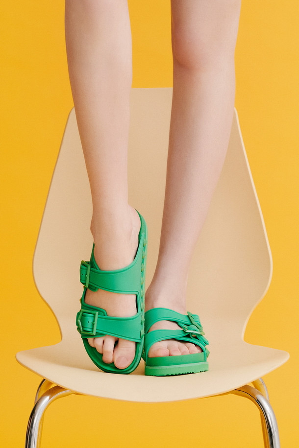 SUECOMMA BONNIE - 샌들/뮬 - Spike J sandal(green)