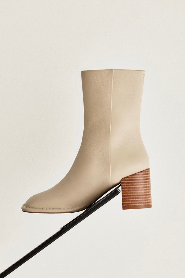 SUECOMMA BONNIE - 부츠/워커 - Square ankle boots(beige)