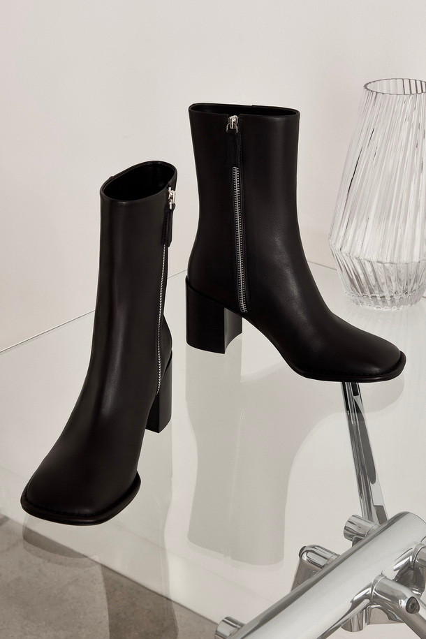 SUECOMMA BONNIE - 부츠/워커 - Square ankle boots(black)