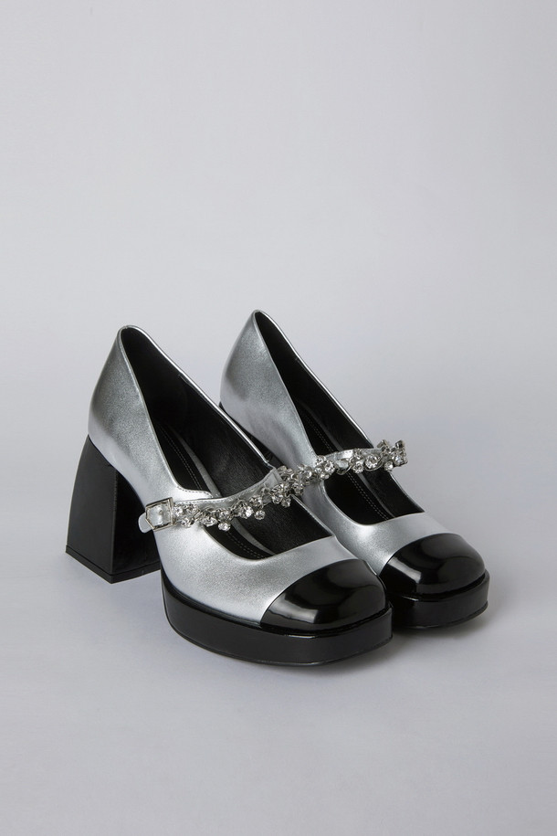 SUECOMMA BONNIE - 펌프스 - Chain mary jane pumps(silver)