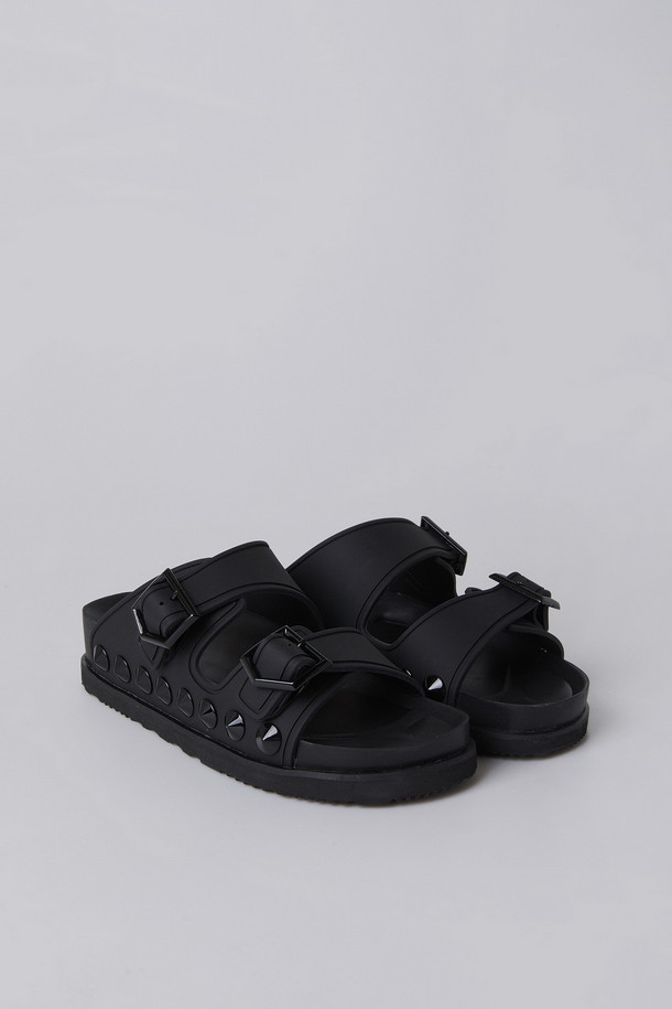 SUECOMMA BONNIE - 샌들/뮬 - [셀럽착용]Spike J sandal(black)