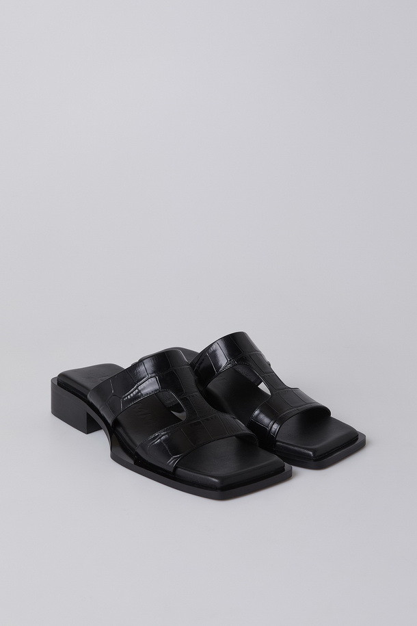 SUECOMMA BONNIE - 샌들/뮬 - Square toe sandal(black)