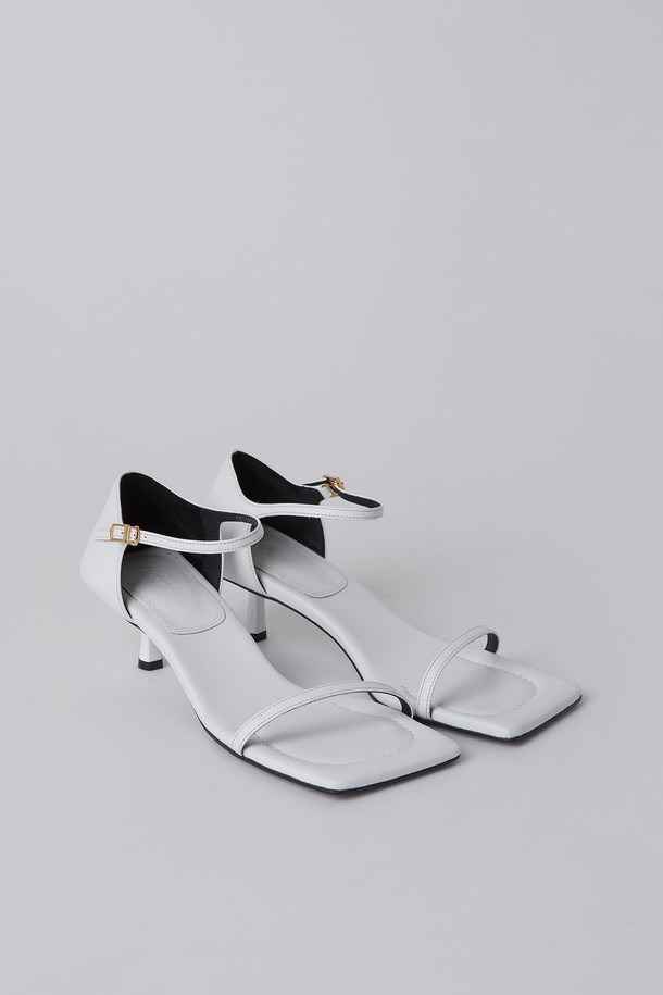SUECOMMA BONNIE - 샌들 - Jade heel sandal(white)