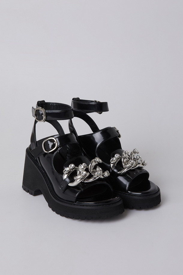 SUECOMMA BONNIE - 샌들 - [셀럽착용]Prism walker sandal(black)