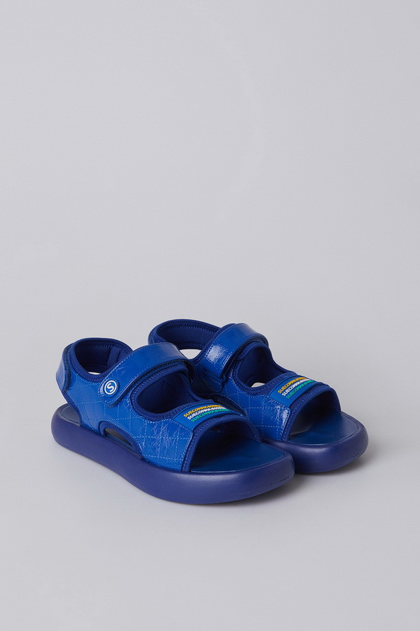 SUECOMMA BONNIE - 샌들 - Quilting casual sandal(blue)