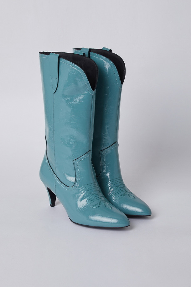 SUECOMMA BONNIE - 부츠/워커 - Western heel boots(mint)