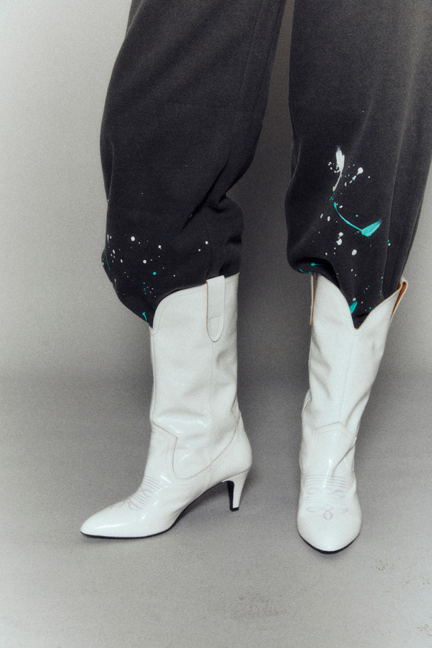 SUECOMMA BONNIE - 부츠/워커 - Western heel boots(white)