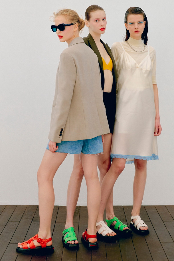 SUECOMMA BONNIE - 샌들 - Misty sandal(green)