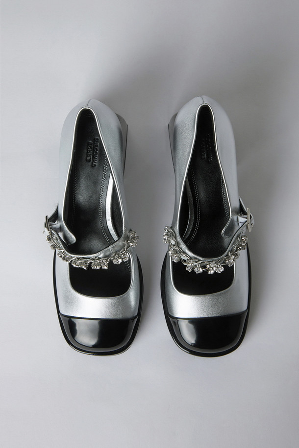 SUECOMMA BONNIE - 펌프스 - Chain mary jane pumps(silver)