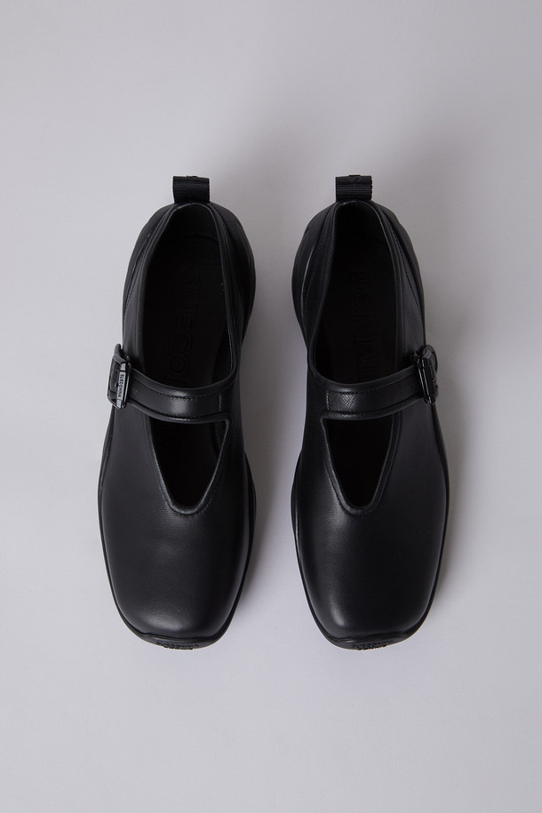 SUECOMMA BONNIE - 플랫 - Sporty mary jane flat(black)