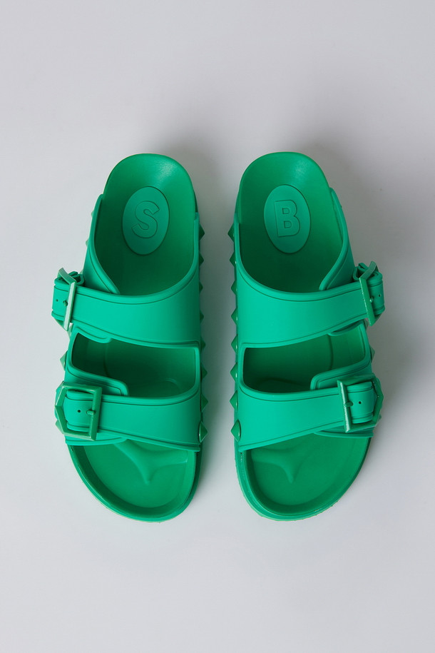 SUECOMMA BONNIE - 샌들/뮬 - Spike J sandal(green)