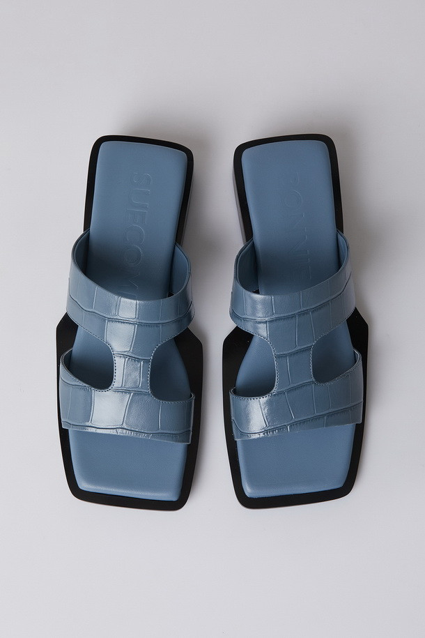 SUECOMMA BONNIE - 샌들/뮬 - Square toe sandal(blue)h