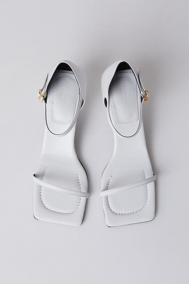 SUECOMMA BONNIE - 샌들 - Jade heel sandal(white)
