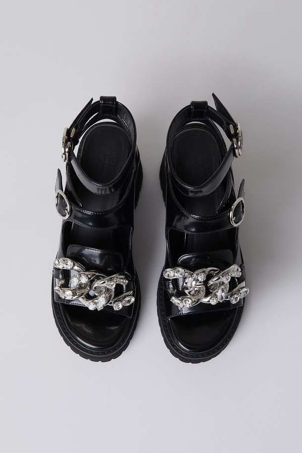 SUECOMMA BONNIE - 샌들 - [셀럽착용]Prism walker sandal(black)