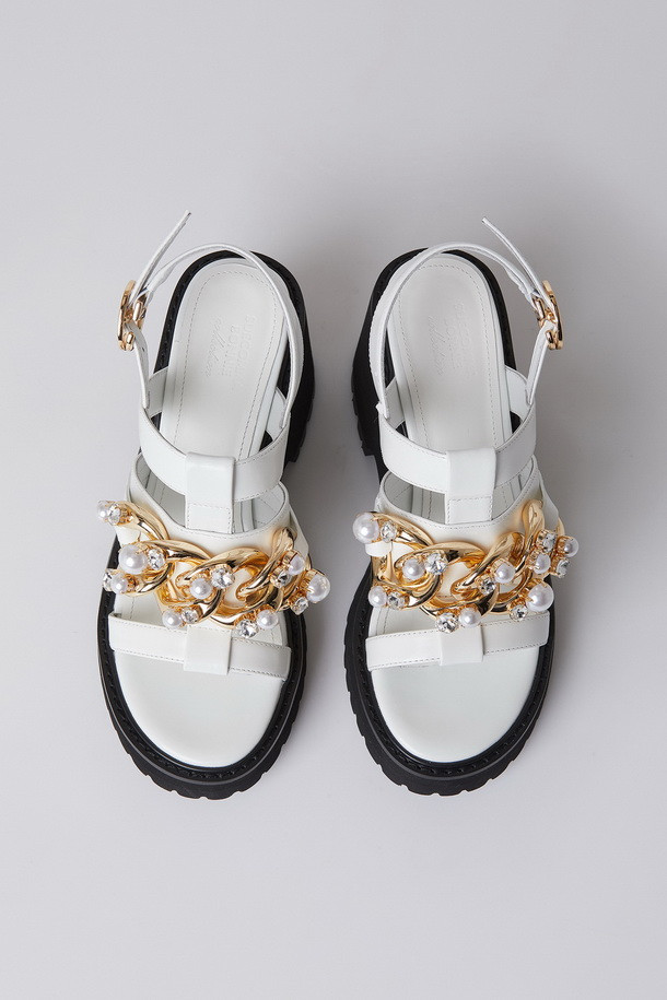 SUECOMMA BONNIE - 샌들 - Prism walker sandal(white)