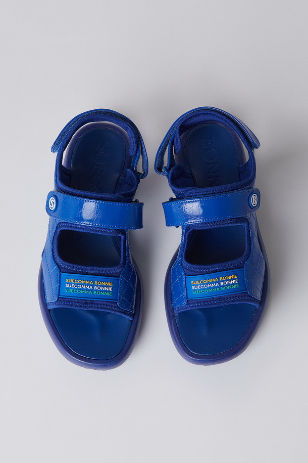 SUECOMMA BONNIE - 샌들 - Quilting casual sandal(blue)