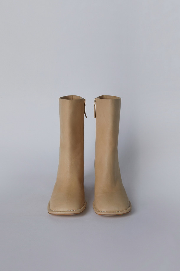 SUECOMMA BONNIE - 부츠/워커 - Square ankle boots(beige)