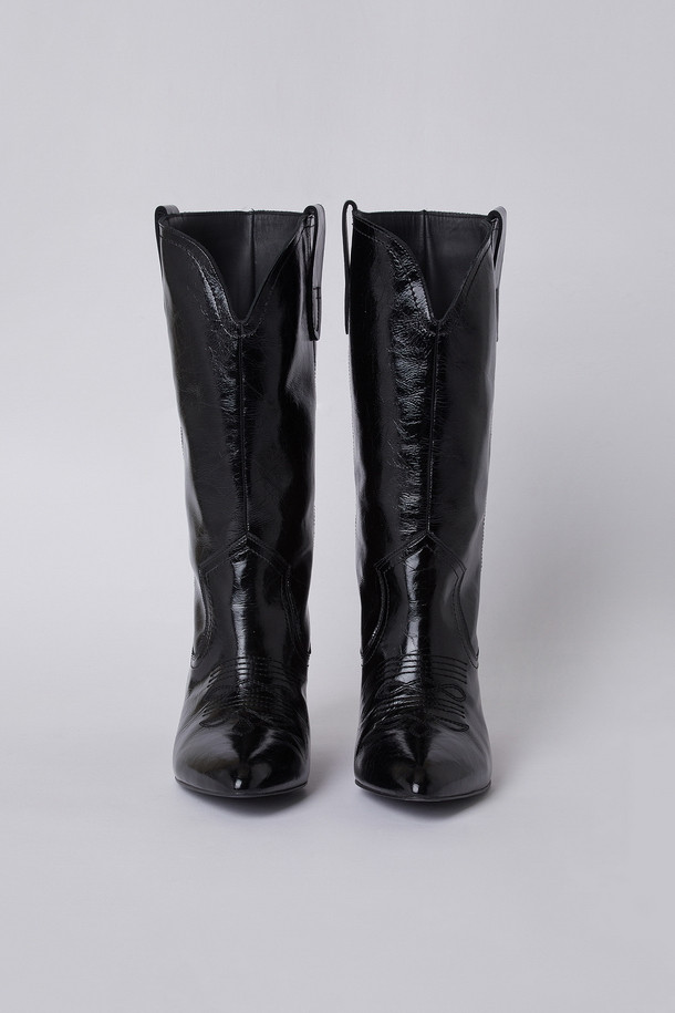 SUECOMMA BONNIE - 부츠/워커 - Western heel boots(black)