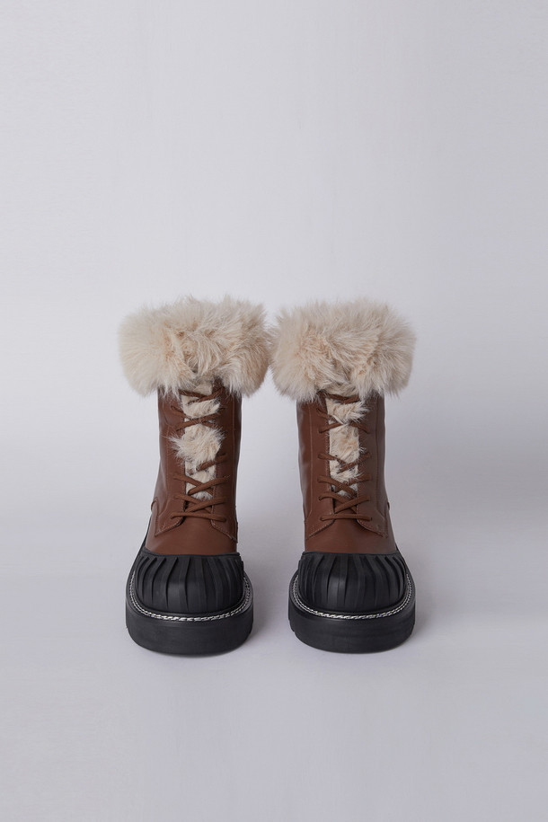 SUECOMMA BONNIE - 부츠/워커 - Fur walker boots(brown)