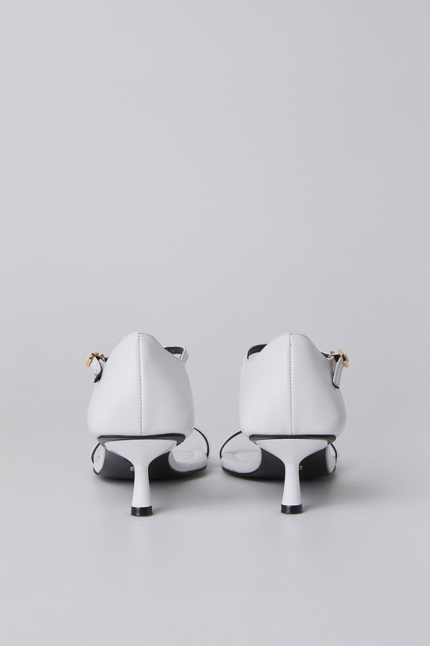 SUECOMMA BONNIE - 샌들 - Jade heel sandal(white)